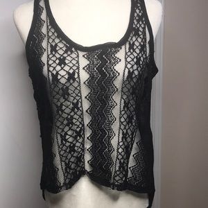 Black Cute Lace Top